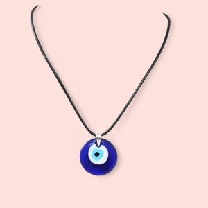 Blue Evil Eye Pendant Necklace